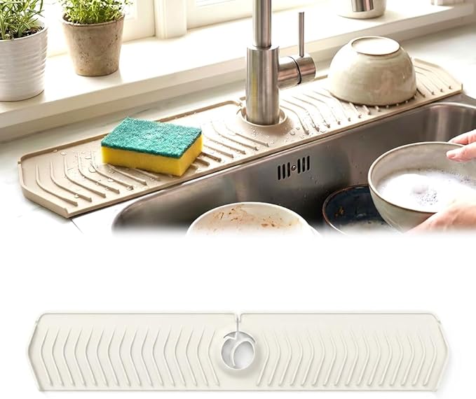 Kitchen Sink Faucet Mat, 2025 New Foldable Faucet Mat by YAUNJI