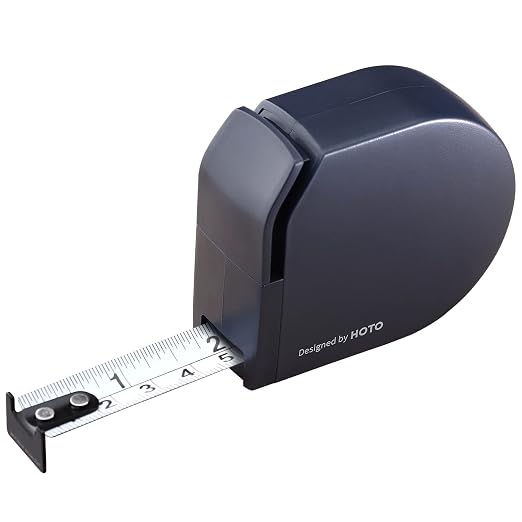 HOTO Self-Locking Tape Measure, Pocket-Size Retractable Measuring Tape by HOTOTools