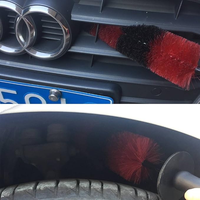 Premium Wheel /Rim Cleaning Brush Long Soft Bristle, Car Wheel Brush, Rim Tire - Image 6