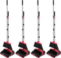 NACENA Broom and Dustpan Set, 52-in Long Adjustable Handle Broom Dustpan Combo by nacena