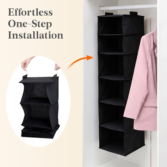 Lifewit 6 Tier Hanging Portable Closet Storage Organizer - Image 6