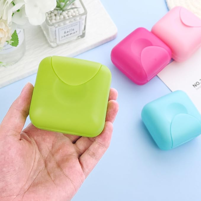 Cosmetic Cotton Pad Holder 4 PCS Plastic Cotton Square Holder - Image 4