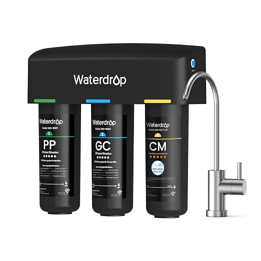 Waterdrop TSB-10-CM Under Sink Water Filter System, FL and Washington, Under by Waterdrop