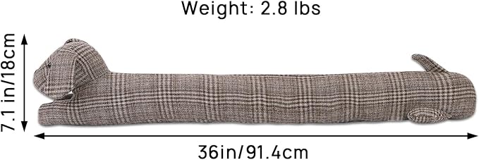 36 Inch 3LB Heavy Duty Under Door Draft Stopper, Decorative Soundproof Door - Image 2