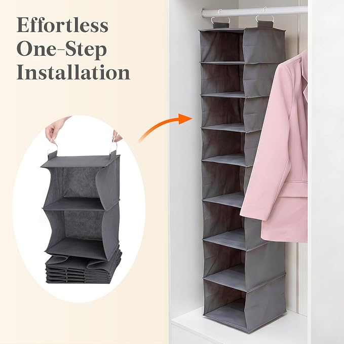 Lifewit 8 Tier Hanging Portable Closet Storage Organizer - Image 6