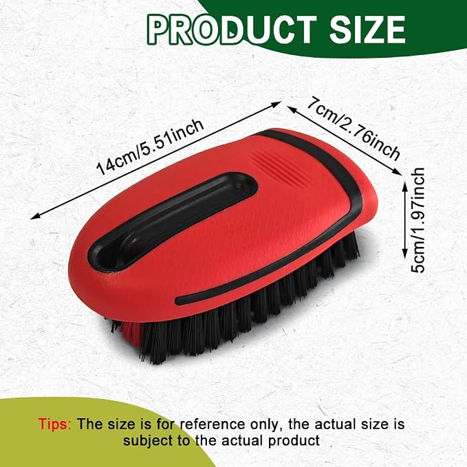 Carpet and Upholstery Cleaning Brush, Stiff Bristle Carpet Detailing Scrubber - Image 2
