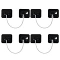 YEYA Upgraded Refrigerator Locks 4 Pack, Baby Proof Cabinet Locks with Keys, Safety Cabinets Door for Toddler