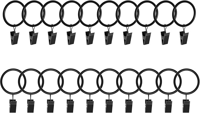 Lansian 20 Pack Curtain Rings by Lansian