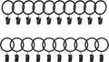 Lansian 20 Pack Curtain Rings by Lansian