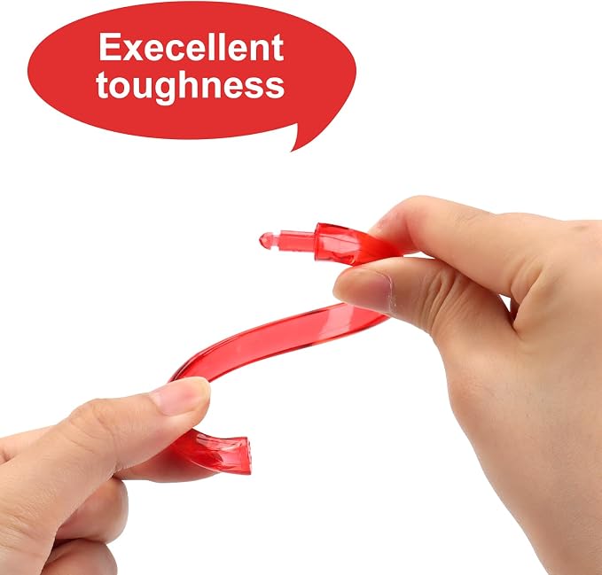 Red Shower Curtain Hooks - Image 2