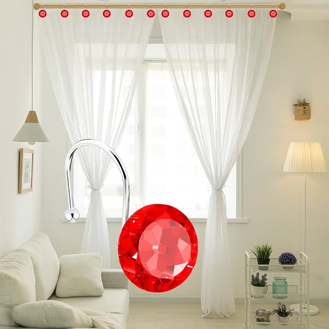 12PCS Stainless Steel Shower Curtain Hooks Rings - Image 7