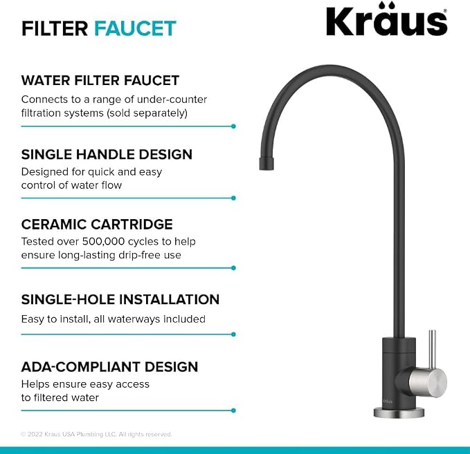 KRAUS® Purita™ Single Handle Drinking Water Filter Faucet - Image 9