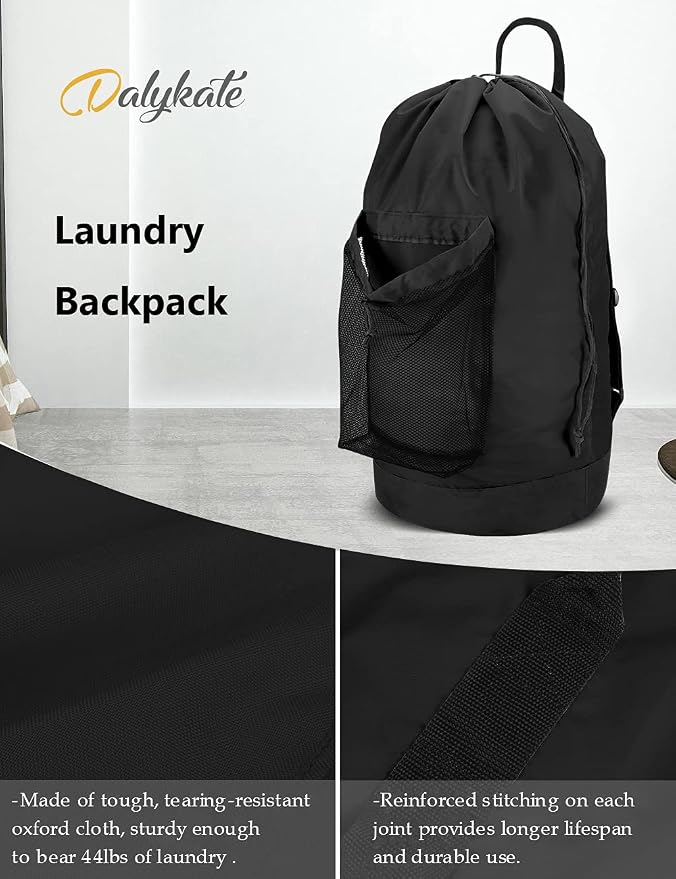 Dalykate Backpack Laundry Bag, 115L Large Hamper - Image 5