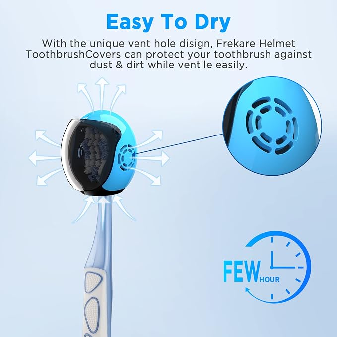 Frekare Toothbrush Covers Caps Brush Pod Case Protector - Image 3