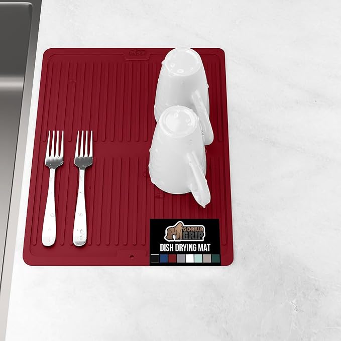 GORILLA GRIP 100% BPA-Free Patented Silicone Dish Drying Mat by Unknown