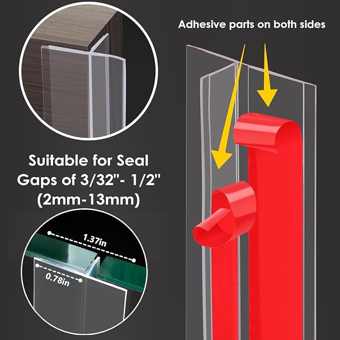 T-Shaped Door Draft Stopper – Weather Stripping Seal - Image 4