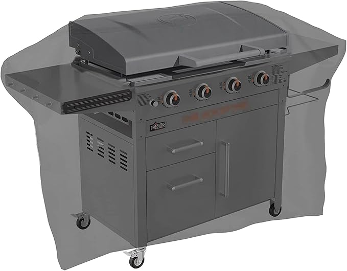 ZBXFCSH Heavy Duty 600D Griddle Cover Compatible with 28‘’ Blackstone Griddle 5483 and Royal Gourmet 4 Burner GD400 Series Cooking Station with Hood Also fits Cuisinart 28” Griddler