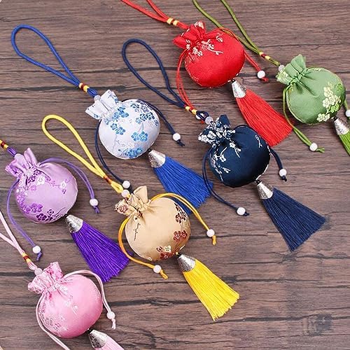 Snadulor 30 Pcs Drawstring Sachet Bags, Chinese Sachet Silk Brocade Coin Bags - Image 7
