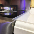 Kitchen Stove countertop Gap Covers, 25 inch Long & Extra Wide Silicone Stove Gap Covers Filler Range Strips 2pcs, Oven Counter Gap Protector Between Counter and Stove Gap Stove Crack Guards Clear