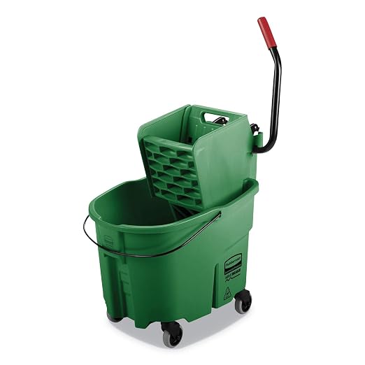 Rubbermaid Commercial Products WaveBrake 35 QT Side-Press Mop Bucket and by RubbermaidCommercialProducts