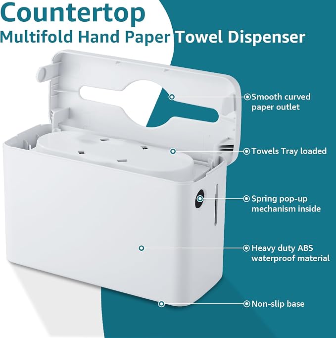 Ultra Large C Fold Paper Towel Dispenser Countertop - Image 4
