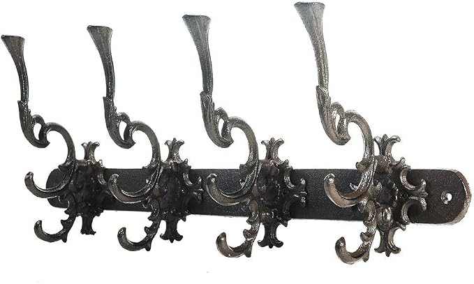 Sungmor Vintage Cast Iron Wall Hook Rack - Image 2