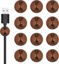 12PCS Coffee Adhesive Cable Clips Cord Organizer by Flezoo