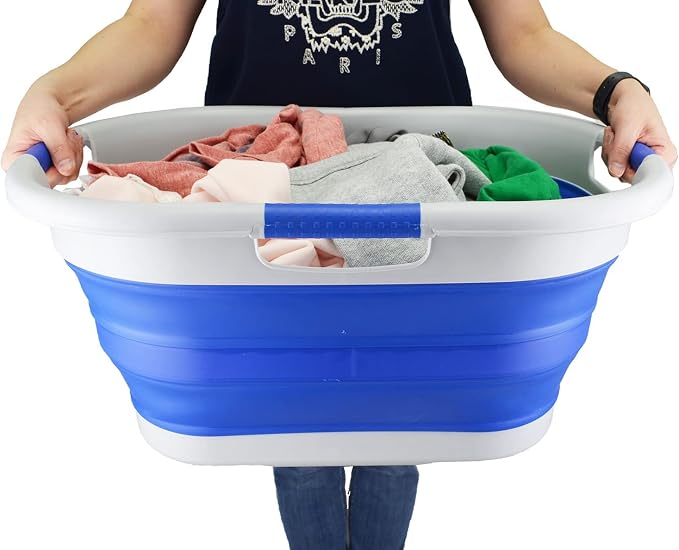 SAMMART 40L Collapsible Plastic Laundry Basket - Image 7