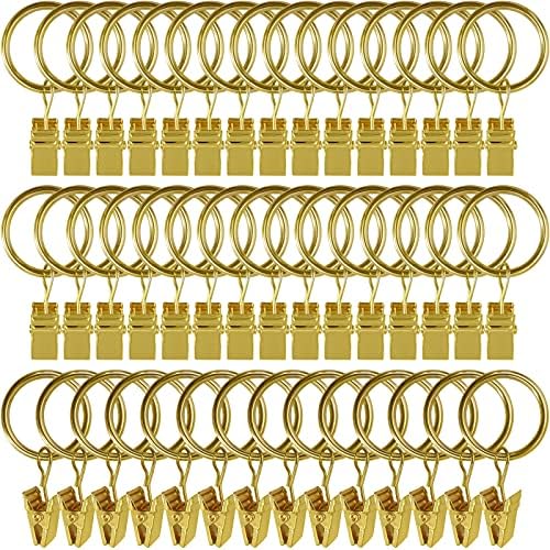 LLPJS 44 Pack Curtain Rings by LLPJSCurtainRingsClipHooks