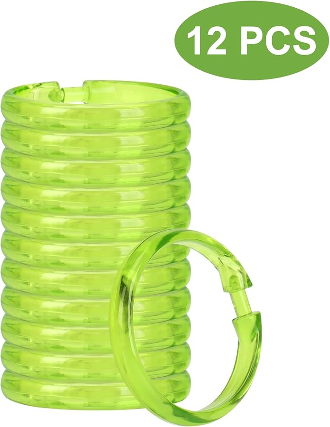 Green Shower Curtain Hooks - Image 7