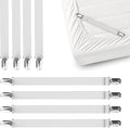 FeelAtHome 8-Piece White Bed Sheet Clips by FeelAtHome