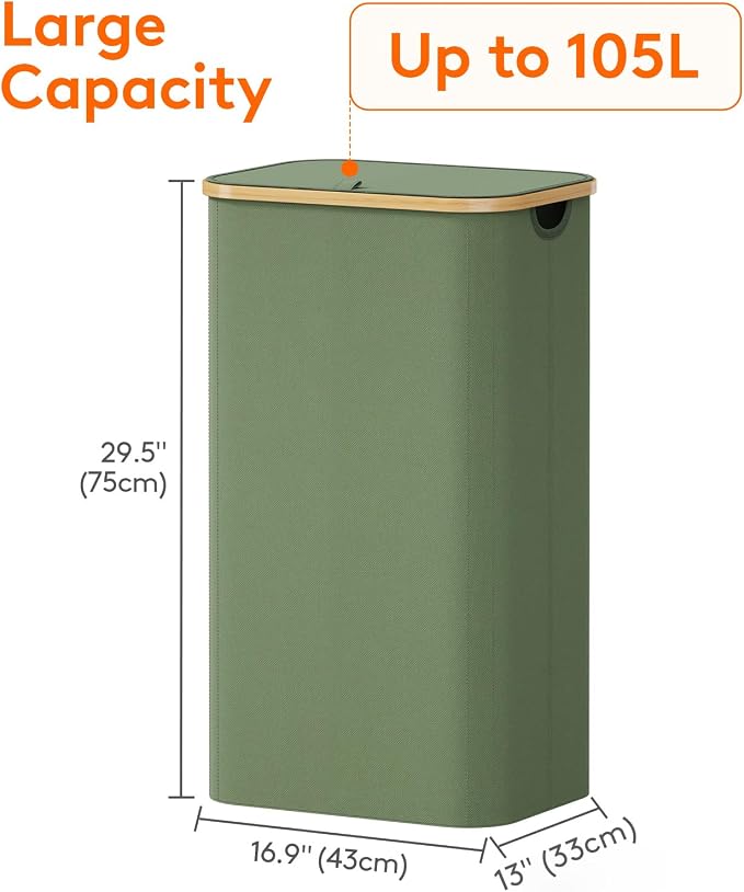 Lifewit 105L Laundry Basket - Image 4