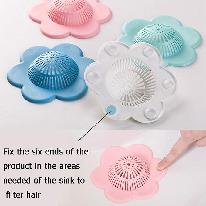 Hair Catcher Silicone Hair Stopper Shower Drain Covers - Image 6