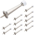 HOME MASTER HARDWARE 3" Heavy Duty Solid Door Stop, 12 Pack, Satin Nickel | by HOME+MASTER+HARDWARE