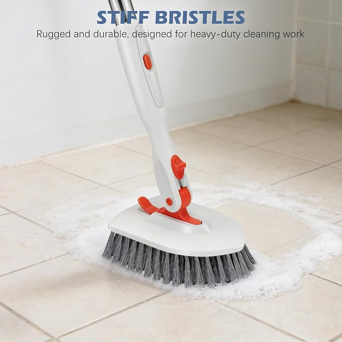 SetSail Floor Scrub Brush, Tile Tub Floor Scrubber, 180° - Image 4
