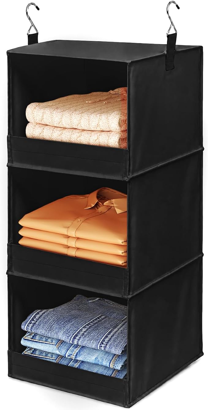 Lifewit RV Storage and Organization, Hanging Closet Shelves | 3 Shelf Front by Lifewit