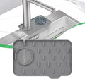 Kitchen Sink Splash Guard, Silicone Faucet Mat, 8.3 x 5.7 Inch | Soap Dish Pad by Unknown