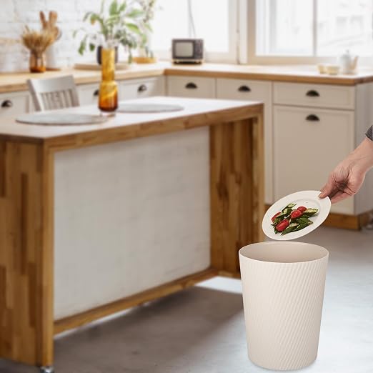 UUJOLY Small Trash Can Wastebasket Garbage Can Container Bins - Image 4
