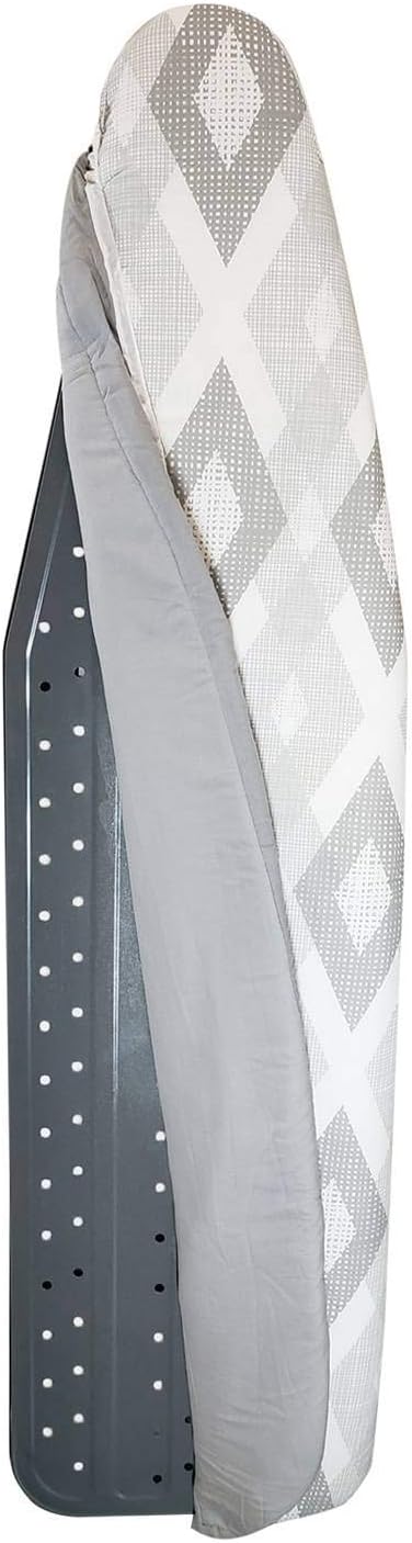 HOMZ Premium Standard Width Ironing Board Cover and Pad, Light Blue Solid by Homz