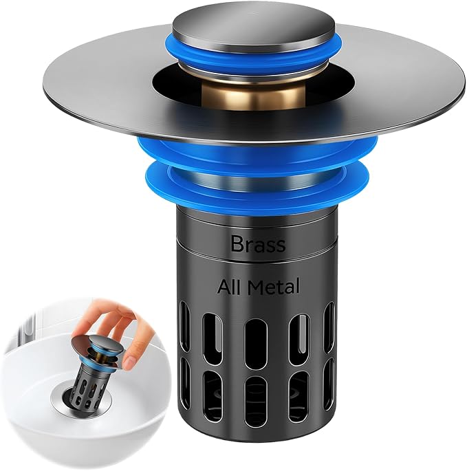 Bathroom Sink Stopper, Pop Up Drain Strainer by Unknown