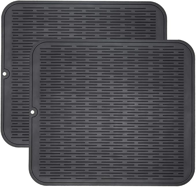 ZLR 2 Pcs Heavy-Duty Silicone Dish Drying Mat by ZLR
