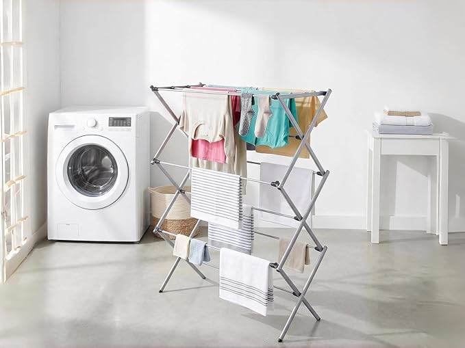 Clothes Drying Rack Foldable, Heavy Duty Laundry Rack - Image 3