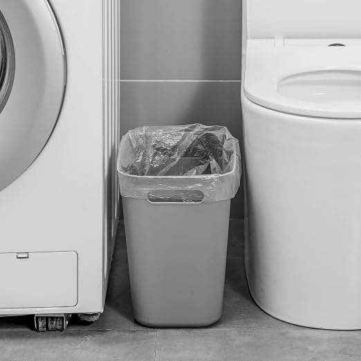 Plastic Small Bathroom Trash Can Wastebasket, 3.5 Gallon, 3 Pack | Compact - Image 2