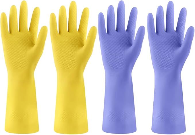 Rubber Kitchen Dishwashing Gloves by Unknown