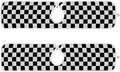 Checkered Black and White Sink Mat by Tatenale