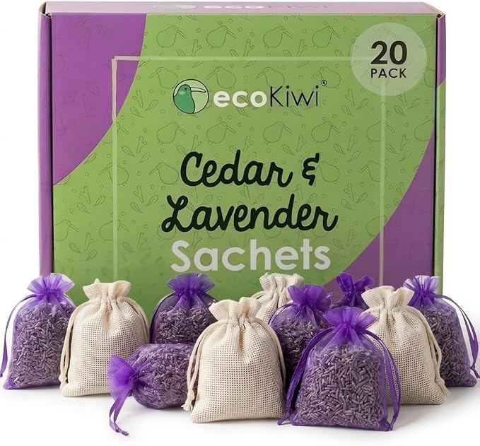 ecoKiwi Cedar and Lavender Sachets by ecoKiwi