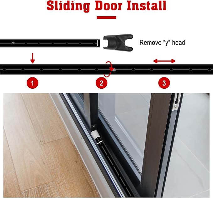 SecurityMan 2-in-1 Door Security Bar & Sliding Patio Door Security Bar via - Image 7
