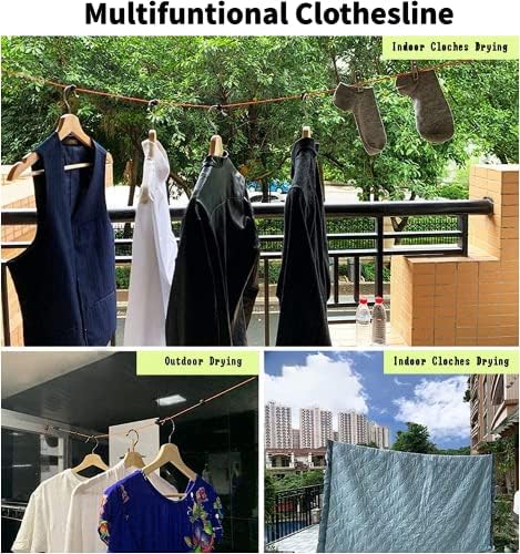 Qihengzhijia Portable Travel Clothesline, Adjustable 32FT/10M Camping - Image 7