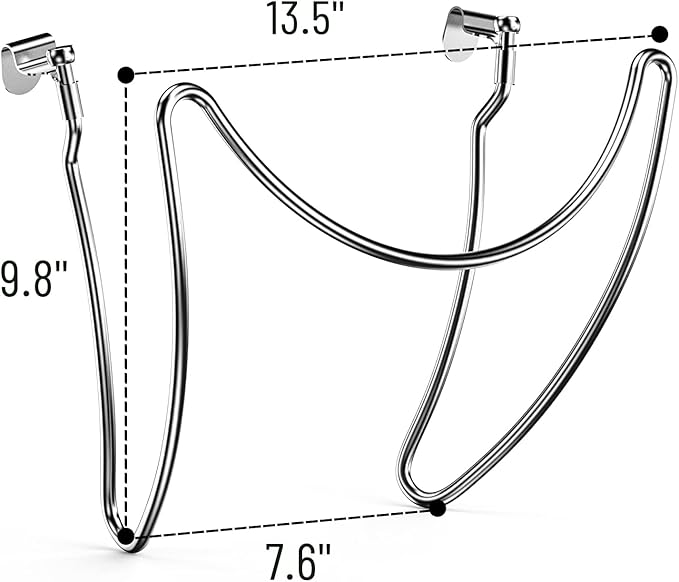Charkettle Stainless Steel Grill Lid Holder Compatible with 18"/22"/26" Kettle Grills, Great Grill Accessory