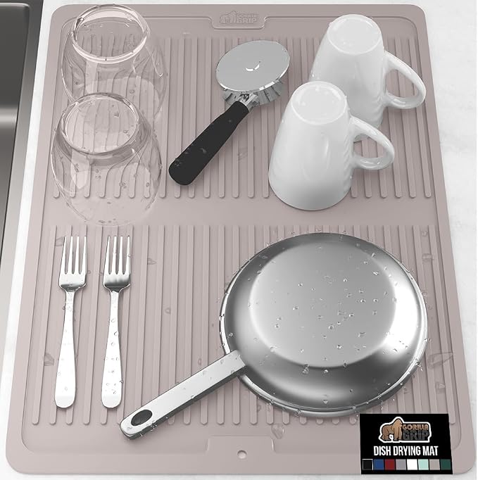 GORILLA GRIP 100% BPA-Free Patented Silicone Dish Drying Mat by Unknown